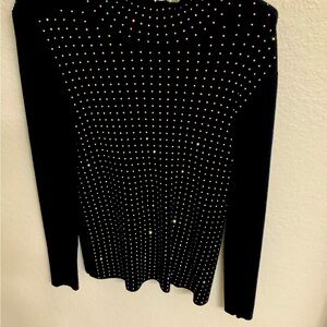 Black sweater with colorful sequins - NEW never worn